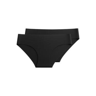 Imagem de Kit com 2 Calcinhas Biquíni Liz 50258, Preto, M