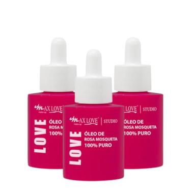 Imagem de Kit 3 Óleo de Rosa Mosqueta 100% Puro Max Love Corpo 30ml