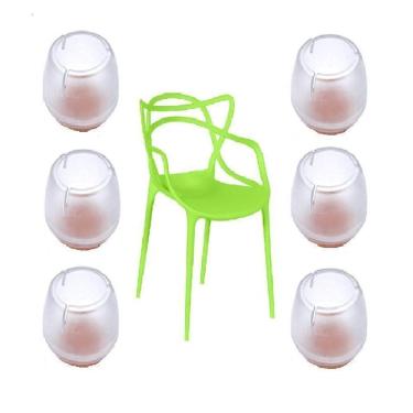 Imagem de Kit 8 Sapata De Silicone Semirrígido Pé Cadeira Mesa 12-16Mm