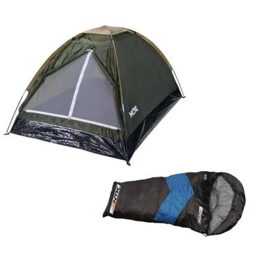 Imagem de Barraca Camping Iglu 2 Pessoas Verde + Saco De Dormir Viper