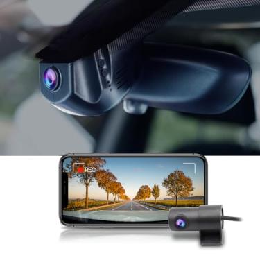 Imagem de Fitcamx Câmera de painel frontal 4K + traseira 1080P adequada para BMW Série 2 228i 230i M235i M240i Xdrive Gran Coupe (HD2-6014), visual OEM, vídeo HD duplo, gravação em loop, WiFi, sensor G, fácil