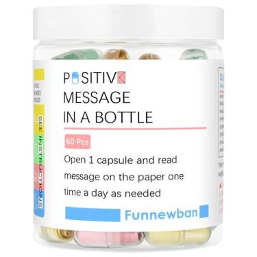 Imagem de Kit de autocuidado Funnewban  Afirmações positivas  60 mensagens