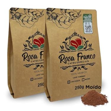 Imagem de Café Moído Especial 500g Rosa Franco - Cafe Especial Arabica Torra Media Região Vulcânica 85 scaa