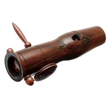 Imagem de Pio 20 em Madeira Exótica de Reaproveitamento - Ave Chororocadeira de 