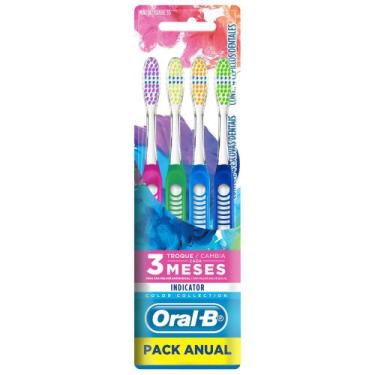 Imagem de Escova Dental Oral-B Indicator 35 Color Collection 4 Unidades - NAO DE