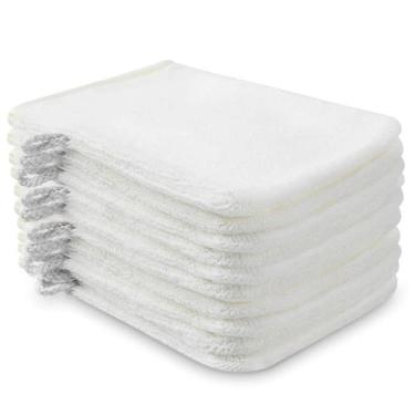 Imagem de Luvas de microfibra para lavagem corporal PHOGARY, pacote com 10, bran
