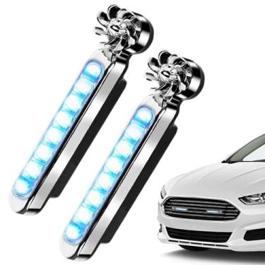 Imagem de Rrlihjgu Luzes LED De Energia Eólica Para Carro - 2 Peças LED para Carro Decoração para Faróis | Lâmpada Impermeável para Scooters Motocicletas Bicicletas Uso Exterior Viagem Campismo Estrada