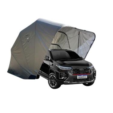 Imagem de Garagem Retrátil Iglucar Aluminizada Para Fiat Strada– Linha Mar de Prata | Cobertura Dobrável para Carro com Proteção UV, Contra Chuva, Sol e Poeira | Alta Resistência- M