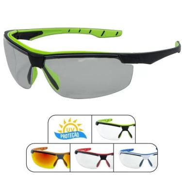 Imagem de Óculos Ciclismo Vôlei Esportivo EPI Sol UV400 Neon - Steelflex, Verde 