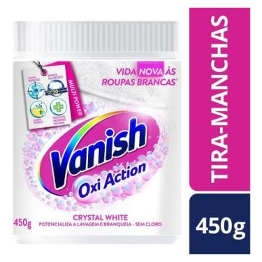 Imagem de Tira Manchas Vanish em Pó Crystal White Oxi Action Para Roupas Brancas