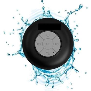 Imagem de Caixa de Som Bluetooth Banheiro a Prova D'agua COR  PRETO - SPEAKER
