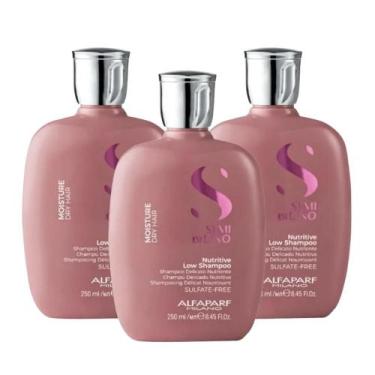 Imagem de Alfaparf Semi Di Lino Moisture Nutritive Kit 3 Shampoo 250ml