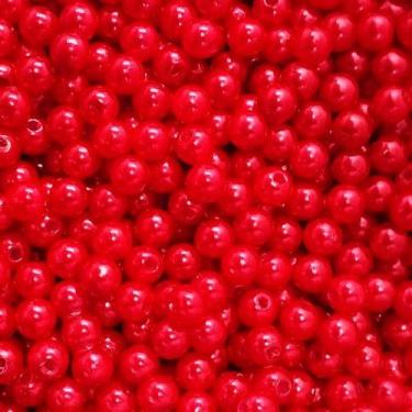 Imagem de PÉROLA DE ABS LISA Nº 06 20G PEROLA 6 MM - LADEIRA BIJUTERIAS, VERMELH