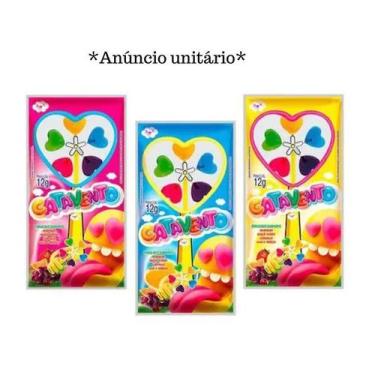 Imagem de Pirulito de Catavento de Coração Colorido que Gira - Unidade - Danilla