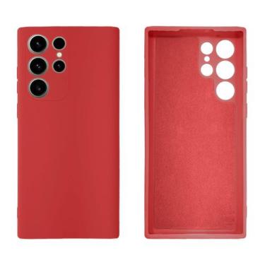 Imagem de Capa Proteção de Câmera Lisa para Galaxy S23 Ultra - GCM, Vermelho