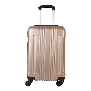 Imagem de Mala de Viagem Para Bordo Com Cadeado Embutido - Fibra Rígida Abs Rodas 360°