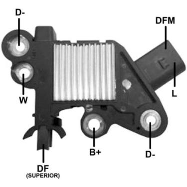 Imagem de Regulador voltagem 14V Fiat Punto 2013 a 2019 Gauss GA339