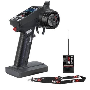 Imagem de GLOBACT CT-8A 2.4G 8CH Radio Transmitter & Receiver with RC Transmitter Lanyard Long Distance Remote Control 8 Channel RC Controller for RC Crawler Drift Truck Car Boat Tank (Metal Handwheel)