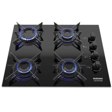 Imagem de Cooktop Itatiaia Electra Plus 4 Bocas Mesa Vidro Preto Bivolt
