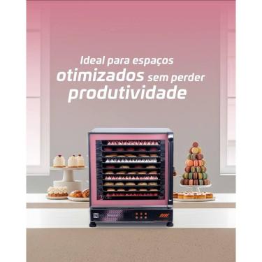 Imagem de Forno Elétrico de Convecção FETPD Maxx Rosa 10 Assadeiras Modelo Turbo Professional Digital Titã