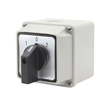 Imagem de Interruptor seletor de comutação universal, interruptor de 3 polos, com caixa à prova d'água de instalação, 3 posições 8 terminais, interruptor de transferência de energia, geradores de motor LW26-20