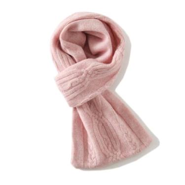 Imagem de Cachecol feminino de caxemira de comprimento médio, xale, dois em um, versátil, outono, inverno, malha, design leve e quente, ideal para camadas com casacos e suéteres combina com qualquer roupa