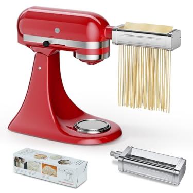 Imagem de Acessório de máquina de macarrão para todas as batedeiras KitchenAid, incluindo cortador de espaguete