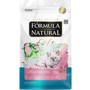 Imagem de Ração Seca Fórmula Natural Life para Gatos Filhotes Sabor Frango e Salmão - 10,1 Kg