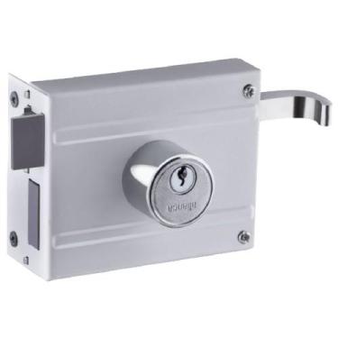 Imagem de Fechadura de Portão Branca F1500 - 84196 - ALIANÇA - Alianca