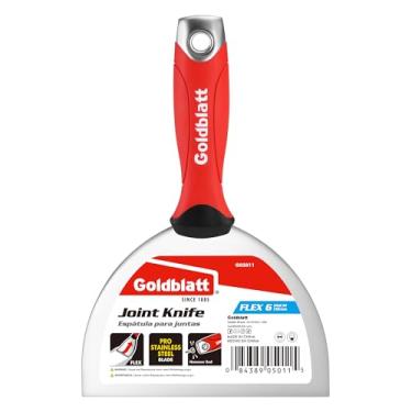 Imagem de Goldblatt 6" Putty Knife, Stainless Steel Scraping Paint, Putty Knife Scraper with Hammer End, Soft Grip, Perfect for Drywall Repairing and Finishing