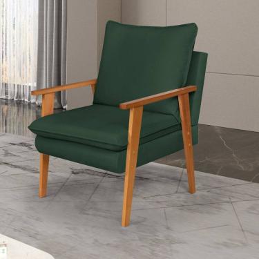Imagem de Poltrona Decoratva para Sala de Estar Efatá Verde