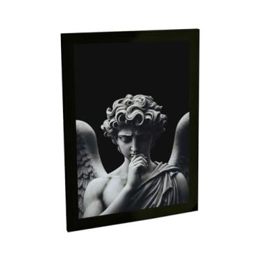 Imagem de Quadro Decorativo Estatua Grega Religiosa Anjo Decoração Poster Quarto Sala