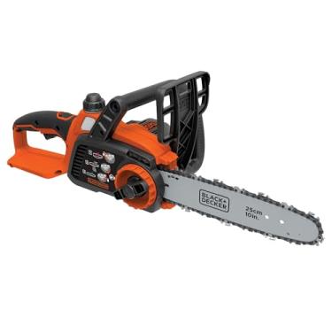 Imagem de BLACK+DECKER Motosserra sem fio máx. de 20V, 25 cm, somente ferramenta (LCS1020B)