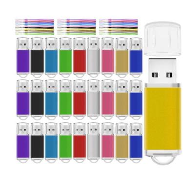 Imagem de Unidade flash USB Nicepicten 1 GB USB 2.0, pacote com 50 cordões