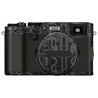 Imagem de X100F Película de câmera antiarranhões para FujiFilm X 100F Película protetora de vinil revestimento acessórios de fotografia adesivo X-100F (Circuit Titanium)