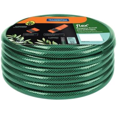 Imagem de Mangueira Flexível Para Jardim de 3/4"" Com 100 Metros Sem Engate - 79190510 - TRAMONTINA
