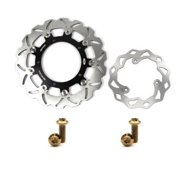 Imagem de Discos de freio dianteiro e traseiro Arashi Rotores com parafusos de montagem para Yamaha MT03 FZ03 2016-2023, YZF R3 2015-2023 ABS incluído, acessórios de motocicleta