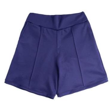 Imagem de Bermuda Feminina Bruna e Bia Plus Size Preto-Feminino