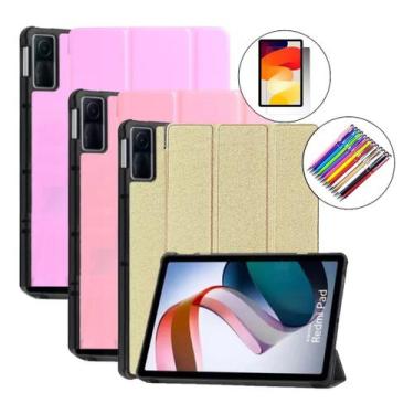 Imagem de Kit Capa Smart + Pelicula + Caneta Para Redmi Pad Se 10.6'' Cor Sortid