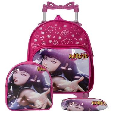 Imagem de Mochila Escolar Infantil Pequena Hinata Rodinha E Lancheira