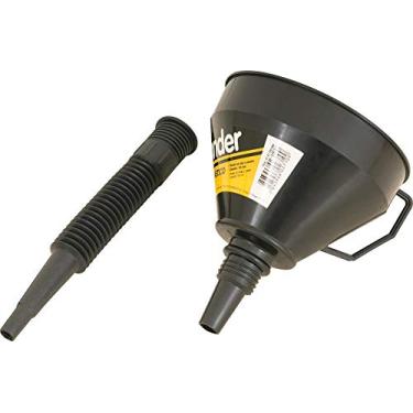 Imagem de Funil Plástico, Bico Flexível, Preto, 160 Mm, Vonder