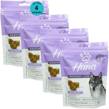 Imagem de Hana Senior 7 Envelhecimento Saudável 80g Snacks Para Cães Adultos Kit