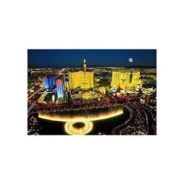 Imagem de Buyartforless Pôster de Las Vegas Horizonte aéreo de William G. Hartshorn 61 x 91 cm fotografia