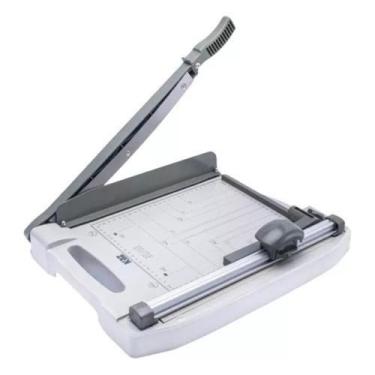 Imagem de Guilhotina + Refiladora Com 3 Lâmina Corta Até 10 Folhas A4 - KAZ