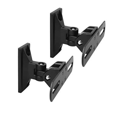 Imagem de Suporte de áudio Suporte de áudio para alto-falante Suporte de parede com som surround Suporte universal para alto-falante 1 par de suporte de alto-falante