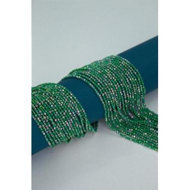 Imagem de Fio Cristal 1mm Vidro Facetado - 40cm com 180 Cristais Coloridos - no-