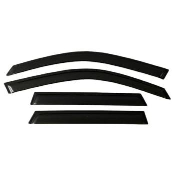 Imagem de GRJQRKHZ Defletor de janela lateral de carro para M&itsubishi Montero Sport 2008-2016 Weathershied viseira de porta vento sol proteção chuva janela lateral defletores de vento