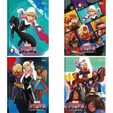 Imagem de Caderno Brochurao Cd 80fls Marvel Ris Cp Sortidas - Tilibra