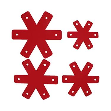 Imagem de Zerodis Separadores de Panela de Feltro Macio Almofada 12pcs Protetores de Panela Cortável Reutilizável Lavável Feltro Placas de Empilhamento Protetores Separadores de Pote Esteira Divisores de