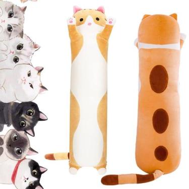 Imagem de Almofada de pelúcia Handytoolinc Soft Cat Long Stuffed Bicho 90 cm